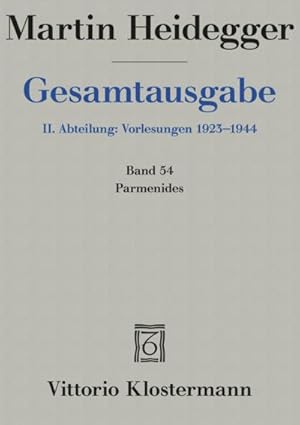 Image du vendeur pour Gesamtausgabe 2. Abteilung: Vorlesungen 1923 - 1944 mis en vente par BuchWeltWeit Ludwig Meier e.K.