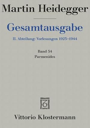 Image du vendeur pour Gesamtausgabe 2. Abteilung: Vorlesungen 1923 - 1944 mis en vente par Rheinberg-Buch Andreas Meier eK