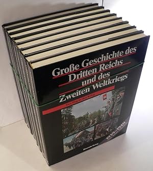 Bild des Verkufers fr Groe [Grosse] Geschichte des Dritten Reichs und des Zweiten Weltkriegs, Konvolut von 8 Bnden, enthaltend folgende Einzelbnde, Band 3: Der Weg in den Krieg / 4: Blitzkriege / 5: Unternehmen "Barbarossa" / 6: Krieg in der Wste / 7: Schlacht im Atlantik / 8: Von der Wolga zur Weichsel / 9: Heimatfront und Bombenkrieg / 10: Zusammenbruch [=letzter Band]. zum Verkauf von Kunze, Gernot, Versandantiquariat