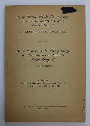 On The Pressures And The Flux Of Energy In A Gas According To Maxwell's Kinetic Theory, I And II ...