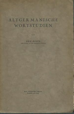 Altgermanistische Wortstudien.