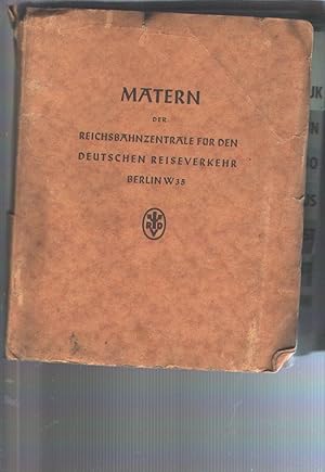 Matern der Reichsbahnzentrale für den Deutschen Reiseverkehr Berlin W 35