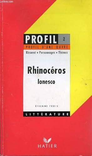 Bild des Verkufers fr RHINOCEROS zum Verkauf von Le-Livre