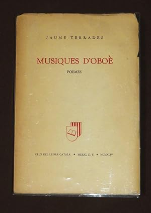 Musiques D'oboe. Poemes