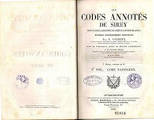 Les codes annotés de Sirey contenant toute la jurisprudence des arrêts et la doctrine des auteurs...