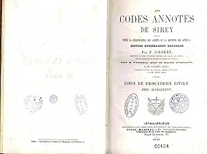 Les codes annotés de Sirey contenant toute la jurisprudence des arrêts et la doctrine des auteurs...