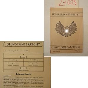 Bild des Verkufers fr Fhrerinnendienst. Gebiet Nordmark (6) Januar 1943 * Ausgabe MB Dieses Buch wird von uns nur zur staatsbrgerlichen Aufklrung und zur Abwehr verfassungswidriger Bestrebungen angeboten (86 StGB) zum Verkauf von Galerie fr gegenstndliche Kunst