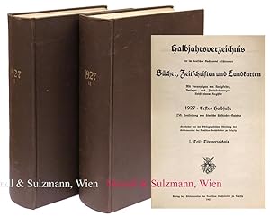 Halbjahrsverzeichnis der im deutschen Buchhandel erschienenen Bücher, Zeitschriften und Landkarte...