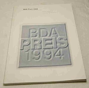 BDA-Preis Schleswig-Holstein 1994. Dokumentation. Hrsg.: Bund Deutscher Architekten BDA, Landesve...