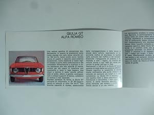 Giulia GT Alfa Romeo. Pieghevole pubblicitario