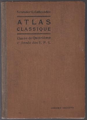 Atlas classique de géographie ancienne et moderne classe de quatrième