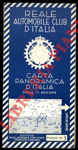 Immagine del venditore per Carta panoramica d'Italia. Foglio n 1. venduto da Libreria Piani
