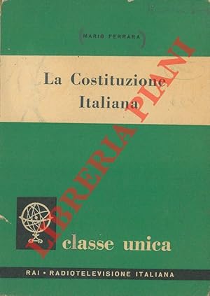 Seller image for La Costituzione Italiana. for sale by Libreria Piani