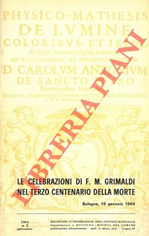 Le celebrazioni di F.M. Grimaldi nel terzo centenario della morte.