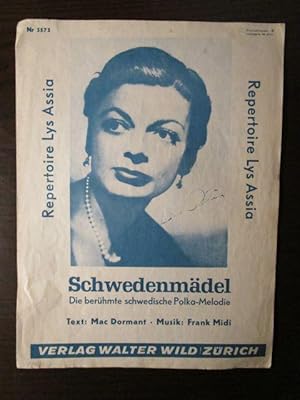 Schwedenmädel. Die berühmte schwedische Polka Melodie. Text: Mac Dormant, Musik:Frank Midi.