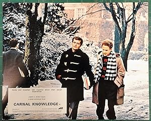 Imagen del vendedor de Carnal Knowledge' Original Film Lobby Card, Art Garfunkel and Jack Nicholson walking discussing sex a la venta por Rattlesnake Books