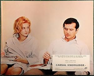 Seller image for Carnal Knowledge' Original Film Lobby Card, Jack Nicholson and Ann Margret Olsson disappointed for sale by Rattlesnake Books