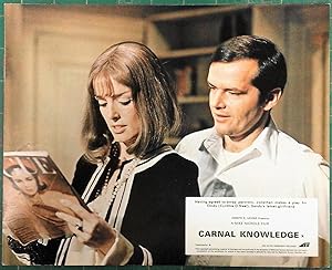 Bild des Verkufers fr Carnal Knowledge' Original Film Lobby Card, Jack Nicholson attempts to seduce Cynthia O'Neal zum Verkauf von Rattlesnake Books