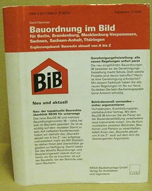 Seller image for Baurecht aktuell von A bis Z. Der schnelle berblick fr unterwegs - Bauplanungsrecht - Bauordnungsrecht, 98/99. for sale by Nicoline Thieme