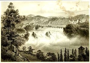 Bild des Verkufers fr Rheinfall. zum Verkauf von Harteveld Rare Books Ltd.