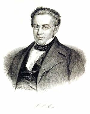 Bild des Verkufers fr Portrait v. Johann Jakob Hess. zum Verkauf von Harteveld Rare Books Ltd.