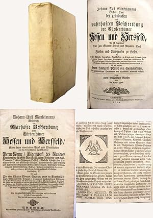 Image du vendeur pour Grndliche Und Warhafte Beschreibung Der Frstenthmer Hessen und Hersfeld (6 Teile in 1). mis en vente par Antiquariat H. Carlsen