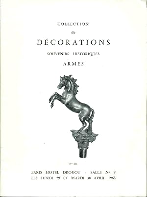 Importante et rare collection de décorations militaires et civiles de l'ancien régime à nos jours...