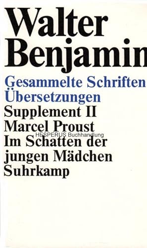 Bild des Verkufers fr Gesammelte Schriften - Supplement II zum Verkauf von HESPERUS Buchhandlung & Antiquariat