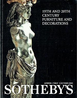 Sothebys October 2000 19th and 20th Century Furniture and Decorations