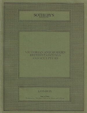 Seller image for Sothebys July 1985 Victorian & Modern British Paintings and Sculpture for sale by thecatalogstarcom Ltd