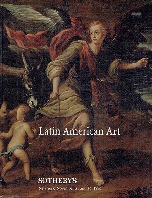 Seller image for Sothebys November 1996 Latin American Art for sale by thecatalogstarcom Ltd