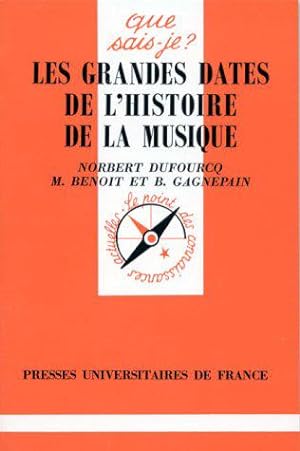 Bild des Verkufers fr Les grandes dates de l'histoire de la musique zum Verkauf von JLG_livres anciens et modernes