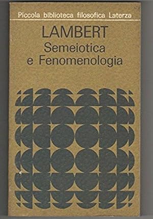 Semeiotica e fenomenologia