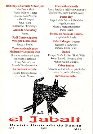 Seller image for el jabali,revista illustrda de poesia-num.8-1998-ano V- for sale by JP Livres