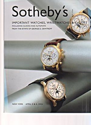 Sothebys 2004 Important Watches, Wristwatches, Clocks, Automata