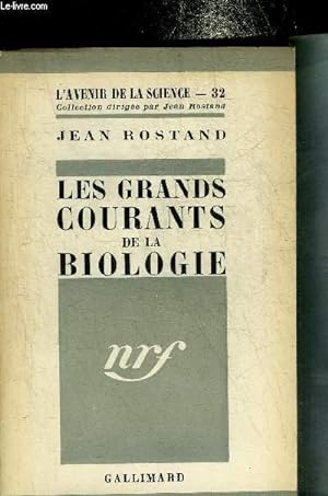 Image du vendeur pour LES GRANDS COURANTS DE LA BIOLOGIE - COLLECTION L'AVENIR DE LA SCIENCE N32. mis en vente par Le-Livre