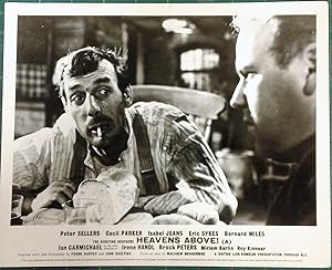 Seller image for Heavens Above' Original Lobby Card; gritty Eric Sykes close up. for sale by Rattlesnake Books