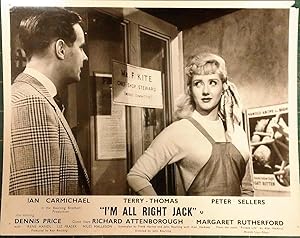 Imagen del vendedor de I'm All Right Jack' Original Lobby Card; Ian Carmichael and Liz Fraser. a la venta por Rattlesnake Books