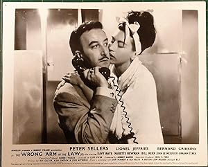 Seller image for The Wrong Arm of the Law' Original Lobby Card; Peter Sellers & Nanette Newman for sale by Rattlesnake Books