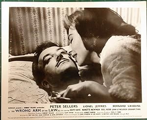 Seller image for The Wrong Arm of the Law' Original Lobby Card; Peter Sellers & Nanette Newman for sale by Rattlesnake Books