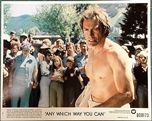'Any Which Way You Can', original complete 8 film lobby card set. Clint Eastwood, Floyd and bar f...