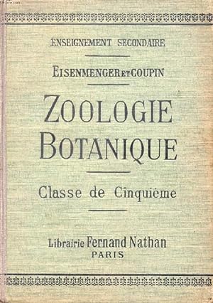 Bild des Verkufers fr ZOOLOGIE ET BOTANIQUE, 1er CYCLE, CLASSE DE 5e zum Verkauf von Le-Livre