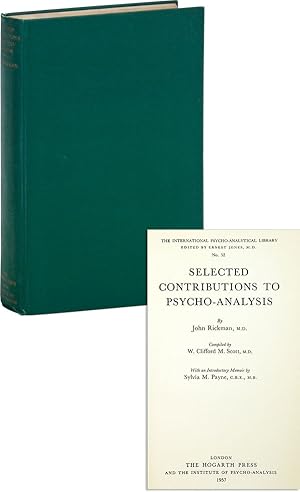 Bild des Verkufers fr Selected Contributions To Psycho-Analysis [Psychoanalysis] zum Verkauf von Lorne Bair Rare Books, ABAA