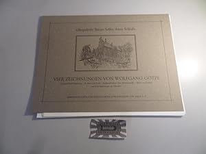 Immagine del venditore per Vier Zeichnungen von Wolfgang Gtze : Gasthof Stadt Hamburg, St. Petri und Pauli, Fachwerkhuser Alte Holstenstrae, Blick vom Schlo, mit Bilderluterungen des Knstlers. "Bergedorfer Brger helfen ihrem Schlo". venduto da Druckwaren Antiquariat