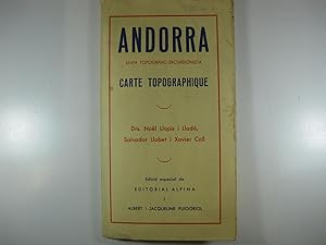 Image du vendeur pour ANDORRA: MAPA TOPOGRAFICA EXCURSIONISTA: CARTE TOPOGRAPHIQUE mis en vente par Costa LLibreter