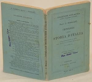 Seller image for CRONOLOGIA DELLA STORIA D'ITALIA DALLA FONDAZIONE DI ROMA ALLA MORTE DI VITTORIO EMANUELE II (753 A.C.-1878 D.C.), for sale by Sephora di Elena Serru