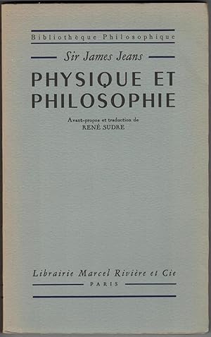 Physique et philosophie. Avant-propos et traduction de René Sudre.