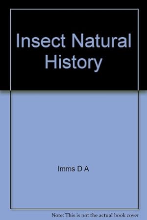 Image du vendeur pour Insect Natural History mis en vente par WeBuyBooks