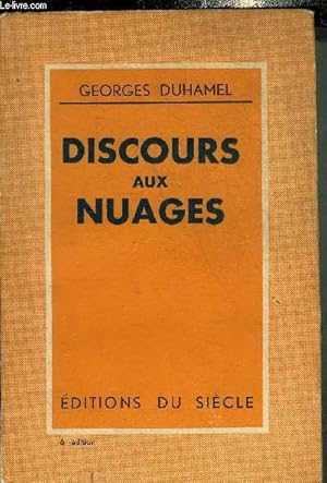 Seller image for DISCOURS AUX NUAGES. for sale by Le-Livre