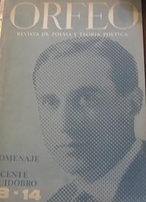 ORFEO, Revista de poesía y teoría poética. Homenaje a Vicente Huidobro